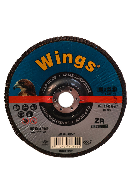 صفحه فلپ دیسک سایز 180 مارک وینگز (عقاب) گرید ZR 120