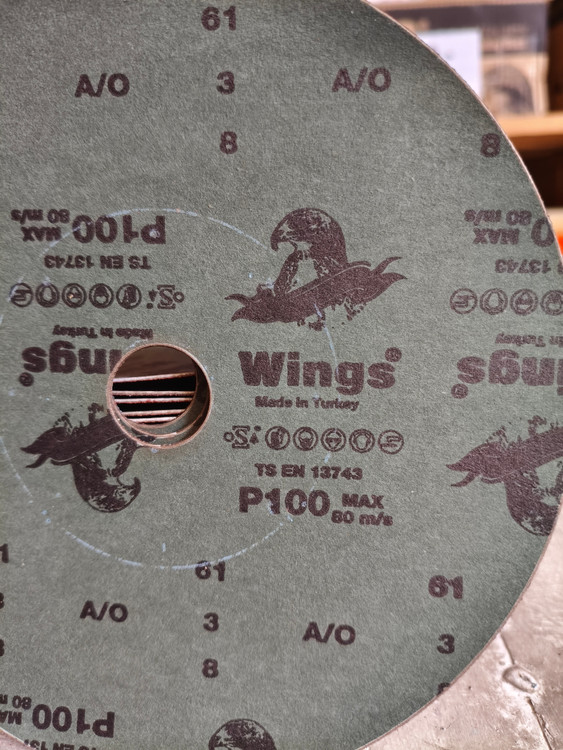 صفحه سمباده دیسکی سایز 180 مارک وینگز گرید NK 100