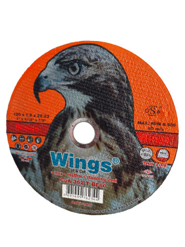 صفحه برش استیل متوسط عقاب (وینگز) سایز 180 قطر 1.9