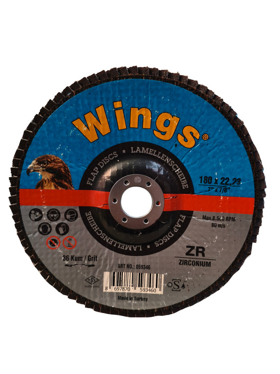 صفحه فلپ دیسک آبی سایز 115 مارک وینگز گرید ZR 120